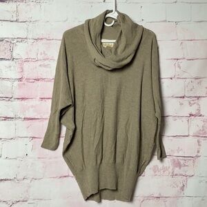BESTOW Tan Cowl Neck Sweater